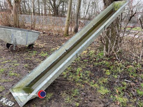 Galvanised foot bath