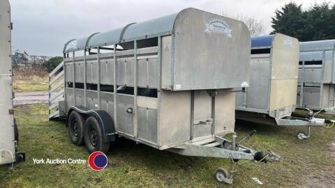 Graham Edwards GET126 12ft x 5ft 8in livestock trailer, wind away decks, 2004