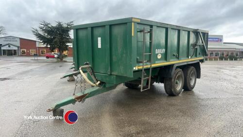 2016 Bailey TB12 grain trailer, commercial axles, hydraulic rear door