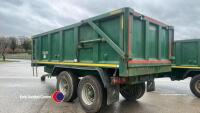 2016 Bailey TB12 grain trailer, commercial axles, hydraulic rear door - 4