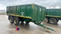 2016 Bailey TB12 grain trailer, commercial axles, hydraulic rear door - 2