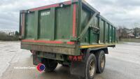 2016 Bailey TB12 grain trailer, commercial axles, hydraulic rear door - 3