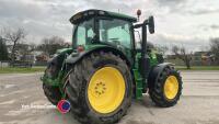 John Deere 6155R tractor, 50kph AutoQuad gearbox, air brakes, front linkage, Michelin 650-65R42 rear Michelin 540-65R30 front tyres, LED lights, electric heated mirror, daily service centre, leather steering wheel, 903 hrs, YE21 RWV, Powerguard Plus until - 3