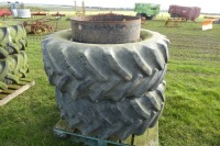 Pair of Stocks duals, 480/65R28 - 2