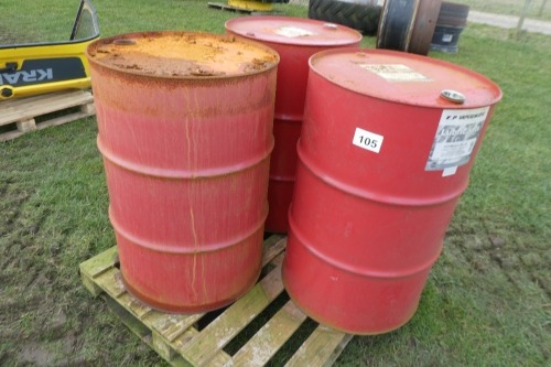 3 x 200L barrels