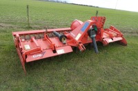 Kuhn HR3504 3.5m power harrow c/w packer roller, 2010