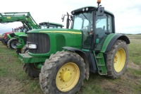 John Deere 6520 tractor, Powerquad, 40kph, TLS, 9708 hours, YX55 BHL