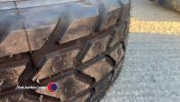 2x 8-stud super-single trailer tyres on rims 385/65R22.5 - 4