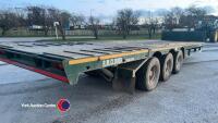 2017 RM Clough 32ft hydraulic beavertail low loader trailer c/w ramps, tri-axle - 7