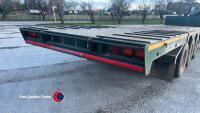 2017 RM Clough 32ft hydraulic beavertail low loader trailer c/w ramps, tri-axle - 8