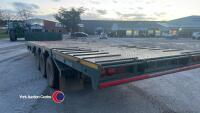 2017 RM Clough 32ft hydraulic beavertail low loader trailer c/w ramps, tri-axle - 9