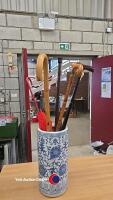 Ceramic walking stick and umbrella holder