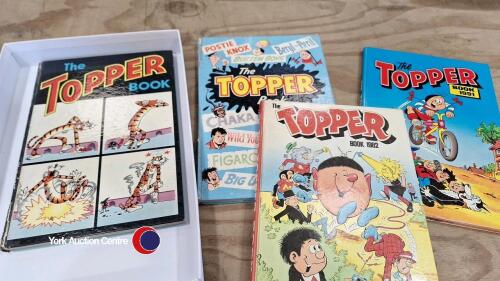 5 x hardback comic annuals 'the Topper Books'