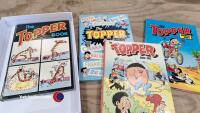 5 x hardback comic annuals 'the Topper Books'