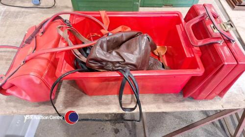 Box of assorted ladies handbags