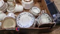 Fenton 'Kashan' 18 piece tea set, 18 piece Royal Doulton Pastarole tea set plus miscellaneous cups & saucers - 4