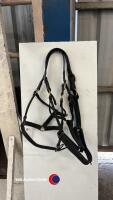 2x Full leather headcollars