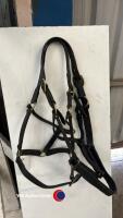 2x Full leather headcollars - 3