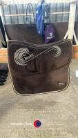 Full Equitex Velvet General Purpose Saddle Pad. Brown. Used.