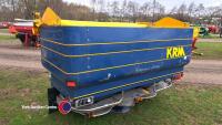 2014 KRM M2WD fertiliser spreader c/w hopper cover, weigh cells and control box - 2