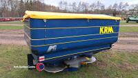 KRM M2Q Bogballe fertiliser spreader, 2008 (455/08), sold with 2 sets of vanes (E2 12m-18m and E6 18m-24m), hopper capacity of 1,800kg, PTO drive, mudflaps, hopper grates, hydraulic open and shut, manual calibration, manual lever for headland spreading, b - 2