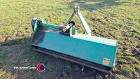 Tractor mounted flail mower, 1450mm cutting bed, new belts and bearings, PTO and spares in office - 2