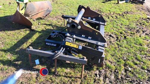 MX round bale grab, Manitou brackets