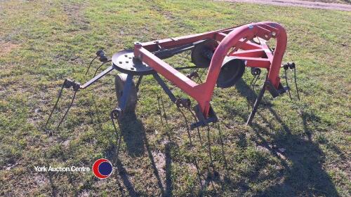 Abra 2 rotor tedder, hydraulic, PTO and belt drive, has done 1 season approx 25 acres, gwo, PTO in office