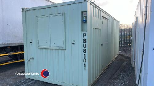20ft 50/50 office/storage container, key in office