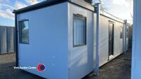 30ft steel clad office, vgc, key in office - 2