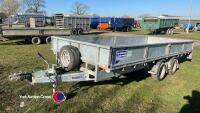Ifor Williams LM16 flat bed trailer with sides - 2
