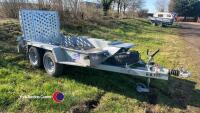 Ifor Williams GH9487 twin axle plant trailer, 2024, as new