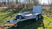 Ifor Williams GH9487 twin axle plant trailer, 2024, as new - 2