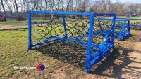16ft hydraulic folding grass harrows c/w new mat