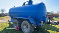Hi spec 3000 gallon twin axle slurry tanker, steering back axle re sprayed 2 years ago - 3