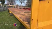 Larrington 42ft tri axle flat trailer, sprung drawbar - 2