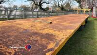 Larrington 42ft tri axle flat trailer, sprung drawbar - 3