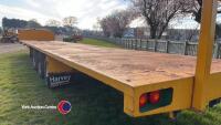 Larrington 42ft tri axle flat trailer, sprung drawbar - 4