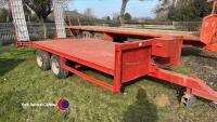 Low loader used to carry 5T digger - 2