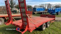 Low loader used to carry 5T digger - 3