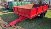 Red 3T tipping trailer - 2