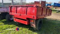 Red 3T tipping trailer - 4