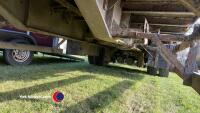 22 ft trailer air brakes air suspension c/w 20 ft livestock box no decks inc 2 piece dividing gate - 4