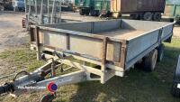 Ifor Williams 14ft flat trailer c/w sideboards, new brakes recently - 4