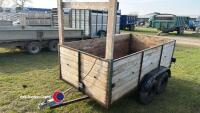 Double axle trailer, 8ft x 4ft, with ladder rack - 2