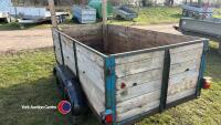 Double axle trailer, 8ft x 4ft, with ladder rack - 3