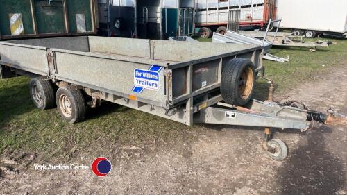 Ifor Williams LM146 twin axle flatbed trailer c/w drop sides, all lights and brakes good, owned for last 15 years