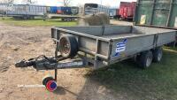 Ifor Williams LM146 twin axle flatbed trailer c/w drop sides, all lights and brakes good, owned for last 15 years - 2
