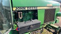 John Deere 2140 2wd tractor, SG2 cab, radio, pick up hitch, drawbar, top link, spool valve and V5, good starter and runner, 1983, EWR - V5 in office, key in office - 7