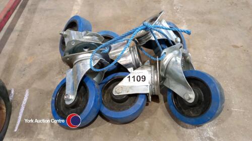 6 x new castors
